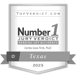 TopVerdict.com | Number 1 Jury Verdict | Parking Lot Accidents | Cortez Law Firm, PLLC | Texas | 2025